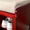 John Louis Home Solid Wood 10 Bin Shoe Storage Bench Red Mahogany JLH-SB-M - alternate 2